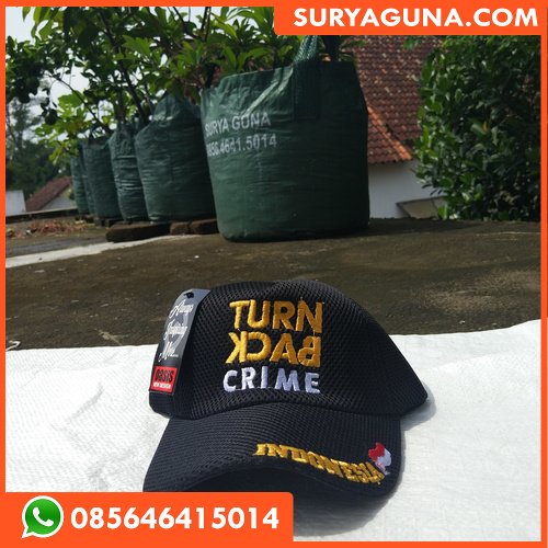 Topi Turn Back Crime Bordir SURYA GUNA