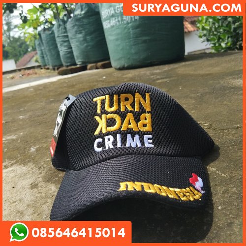 Topi Turn Back Crime Bordir SURYA GUNA