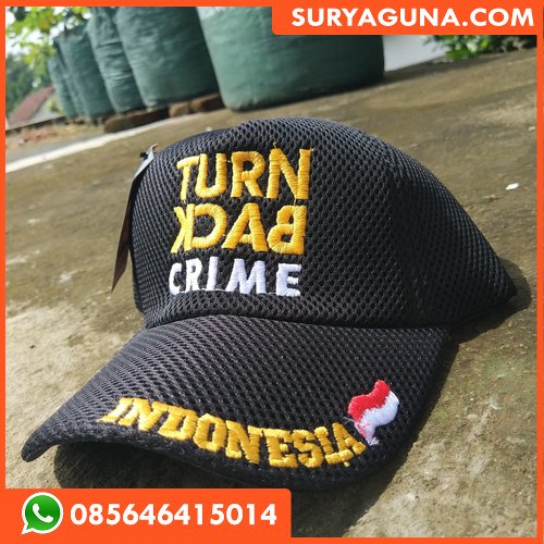 Topi Turn Back Crime Bordir SURYA GUNA